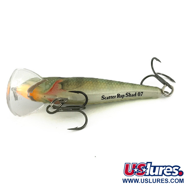 Vintage   Rapala Scatter Rap Shad SCRS07, 1/4oz Perch fishing lure #6943