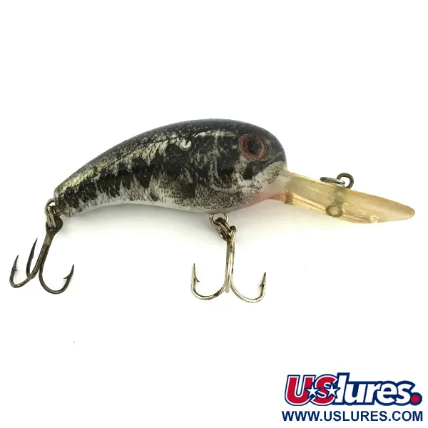 Vintage   Cotton Cordell Big O, 1/3oz Black / Silver / Gold fishing lure #6944