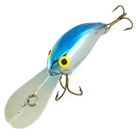 Vintage Bandit 300, 1/3oz Silver / Light Blue fishing lure #6945