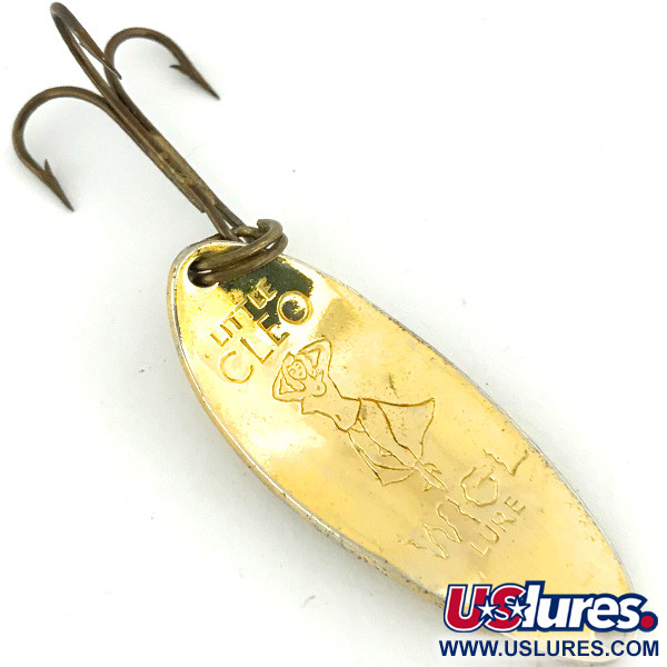 Vintage  Seneca Little Cleo (Hula Girl), 1/3oz Gold fishing spoon #6948