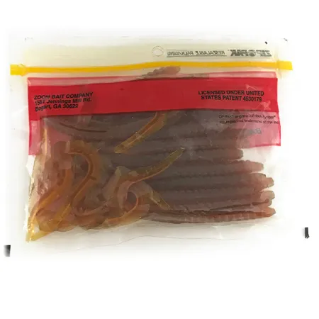 Zoom Super Salt Plus soft bait 20pcs UV, Motor Oil Chartreuse fishing #6954