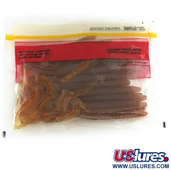 Zoom Super Salt Plus soft bait 20pcs UV, Motor Oil Chartreuse fishing #6954