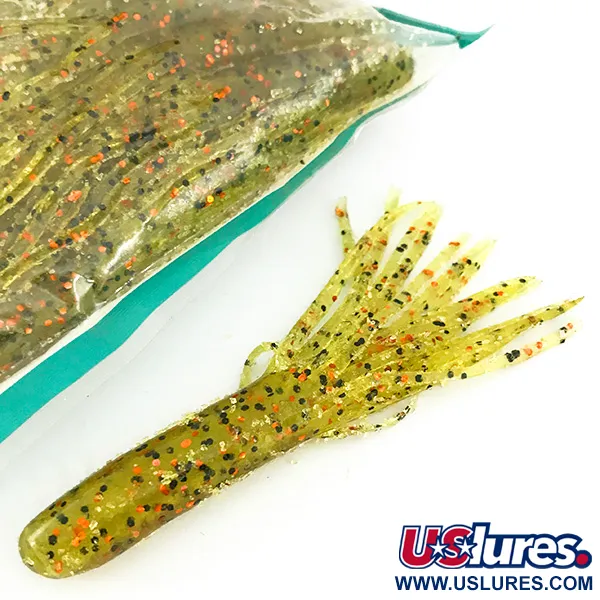   Bass Pro Shops Tournament Series soft bait 23 pcs,  Green Pumpkin / Red fishing #6955