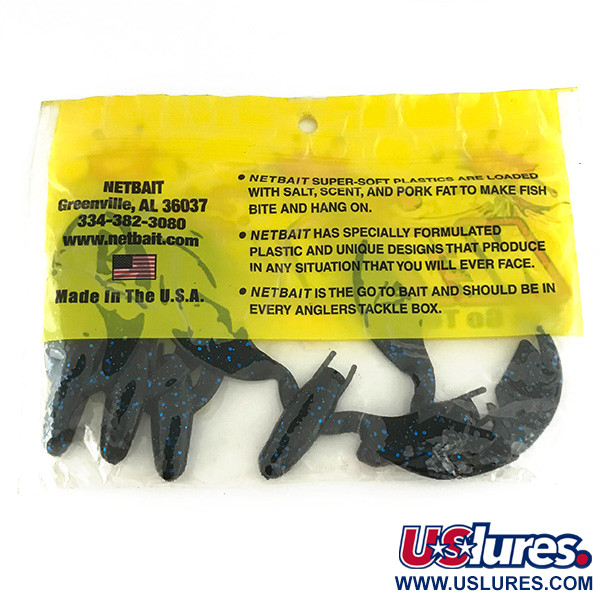  NetBait Netbait Chunk Sr soft bait 5pcs,  Black Blue fishing #6956