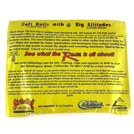 Strike King STRIKE KING Rage Tail soft bait 6pcs, Hard Candy fishing #6958