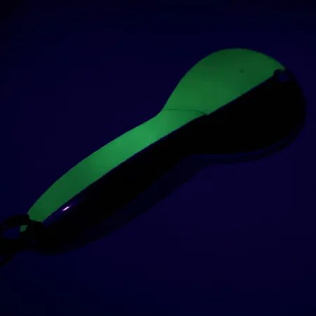 Vintage Acme Dazzler #2, 1/4oz Green / Nickel fishing spoon #15742
