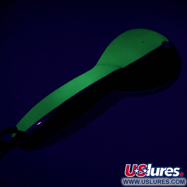  Acme Dazzler #2, 1/4oz Nickel / Green fishing spoon #6981