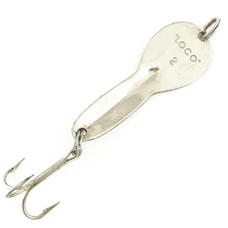 Vintage Loco 2 Glen Evans UV, 1/4oz Red / Nickel UV Glow in UV light, Fluorescent  fishing spoon #6985