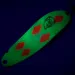 Vintage  Eppinger Dardevle Cop-E-Cat 7300 UV, 1/3oz Fluorescent Yellow / Nickel fishing spoon #6988