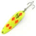 Vintage  Eppinger Dardevle Cop-E-Cat 7300 UV, 1/3oz Fluorescent Yellow / Nickel fishing spoon #6988