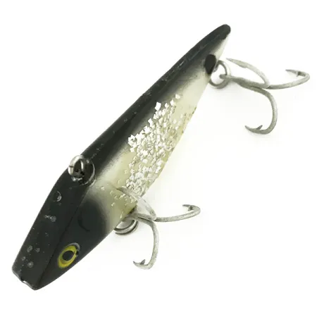 Vintage Cotton Cordell Spot, 1/4oz Pearl / Black fishing lure #7007