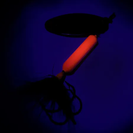 Yakima Bait Worden’s Original Rooster Tail UV, 1/4oz Gold / Orange UV Glow in UV light, Fluorescent spinning lure #7182