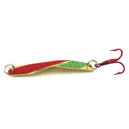 Vintage Z-RAY Lures Z-Ray Model 125, 2/5oz Gold / Red / Green fishing spoon #7031