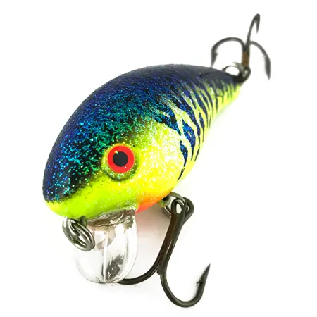 Vintage Mann's Bait  Mann's 1-Minus Crankbaits Mid, 2/5oz Fire Tiger fishing lure #7033