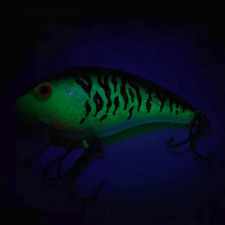 Vintage Mann's Bait  Mann's 1-Minus Crankbaits Mid, 2/5oz Fire Tiger fishing lure #7033