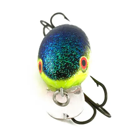 Vintage Mann's Bait  Mann's 1-Minus Crankbaits Mid, 2/5oz Fire Tiger fishing lure #7033