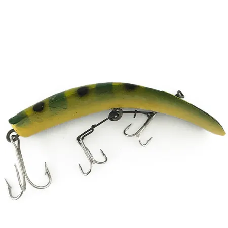 Vintage Yakima Bait Worden Flatfish U20, 1/3oz Frog fishing lure #7037