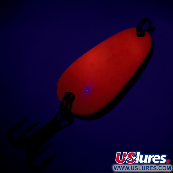 Vintage   Sølvkroken Spesial Classic UV, 1/4oz Red UV / Silver fishing spoon #7045