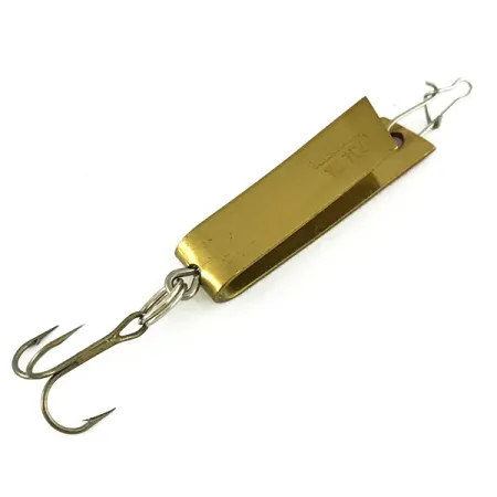 Vintage Luhr Jensen Super-Duper 501, 3/32oz Gold / Red fishing spoon #7047