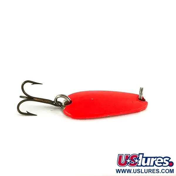 Vintage   Sølvkroken Spesial Classic UV, 1/4oz Red / Silver fishing spoon #7048