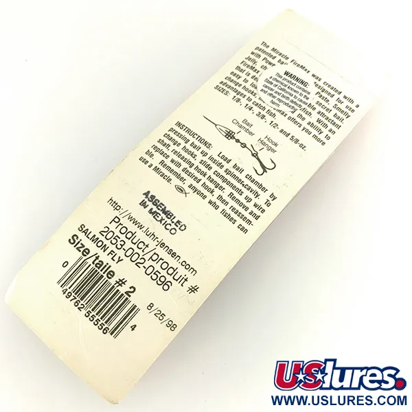   Luhr Jensen Fire Max Miracle 2, 1/4oz Gold / Black spinning lure #7056