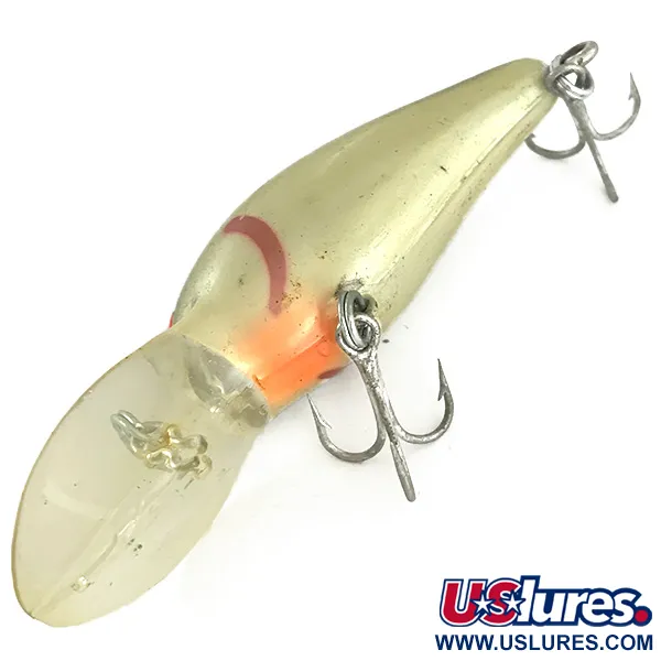 Vintage Bomber model 6A, 2/5oz Silver Flash fishing lure #7060