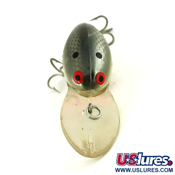 Vintage Bomber model 6A, 2/5oz Silver Flash fishing lure #7060