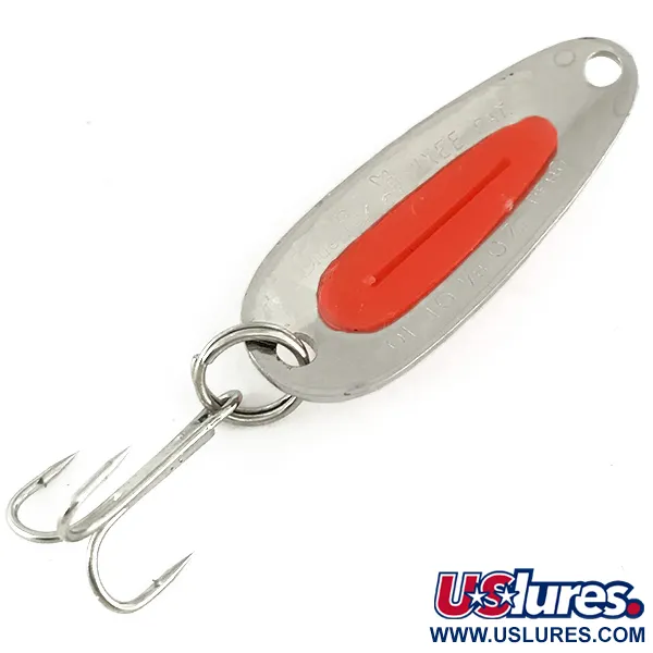 Vintage   Blue Fox Pixee UV, 1/8oz Nickel / Pink fishing spoon #16116