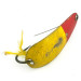 Vintage   Weezel bait Rex Spoon, 2/5oz Yellow / Red fishing spoon #7070