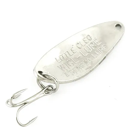 Vintage Seneca Little Cleo, 1/4oz Silver fishing spoon #7076