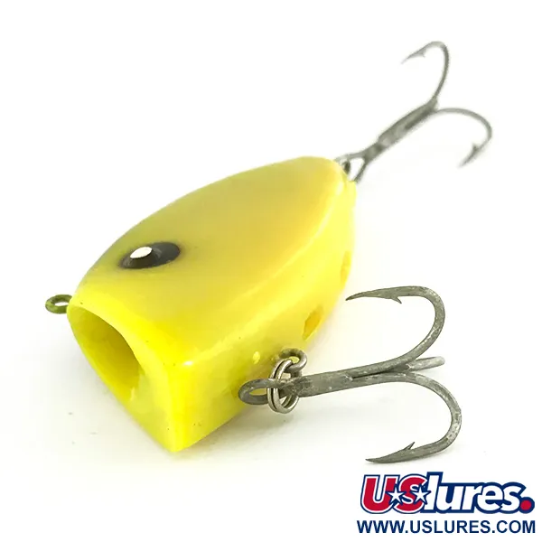 Vintage  Aquasonic Lures  Aquasonic Chatterbox UV, 1/2oz Yellow fishing lure #7082