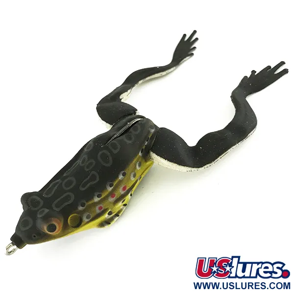 Vintage   Savage Gear 3D Hollow Body Frog, 2/3oz Dark Leopard  fishing #7083