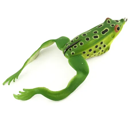 Vintage Savage Gear 3D Hollow Body Frog, 1/2oz Green Leopard Glossy  fishing #7084