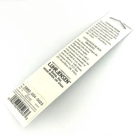 Luhr Jensen Deep Stinger , 3/4oz Silver / Green fishing spoon #7085