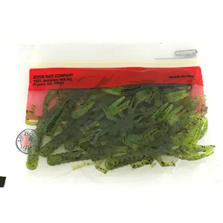 Zoom Lil Critter Craw soft bait 12pcs, Wat Seed / Chartreuse fishing #7091