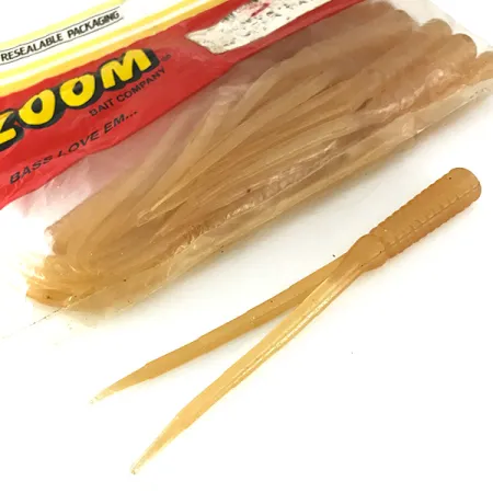 Zoom Split Tail Trailer soft bait 18pcs, White Pearl fishing #7092