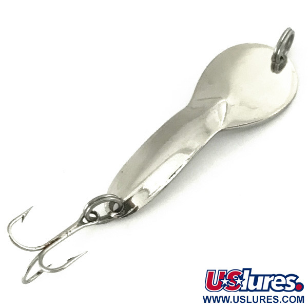 Vintage  Glen Evans Loco 2, 1/4oz Nickel fishing spoon #7100