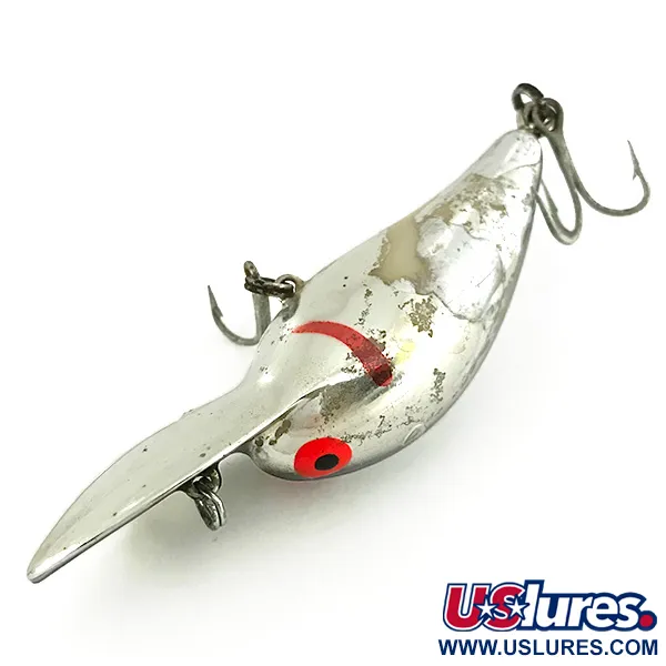 Vintage Bomber model 7A baby striper, 1/3oz Silver fishing lure #7105