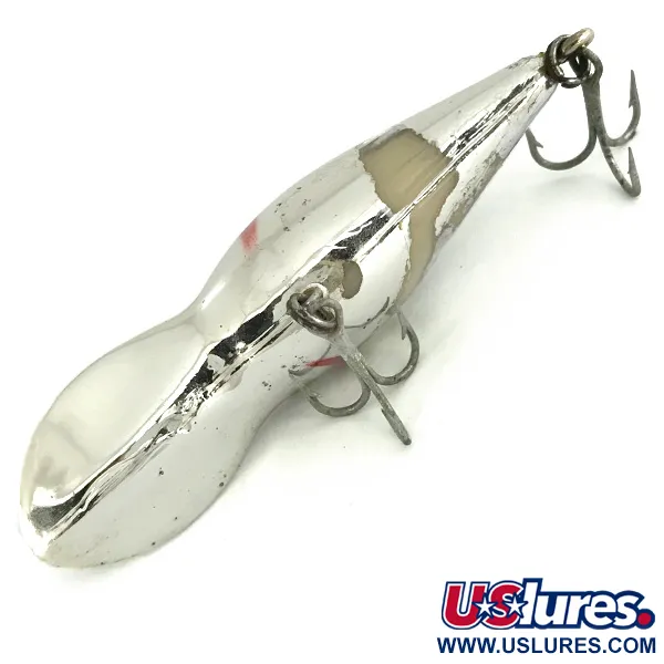 Vintage Bomber model 7A baby striper, 1/3oz Silver fishing lure #7105