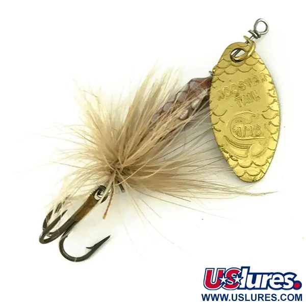  Yakima Bait Worden’s Original Rooster Tail, 1/16oz Gold / Brown spinning lure #7113