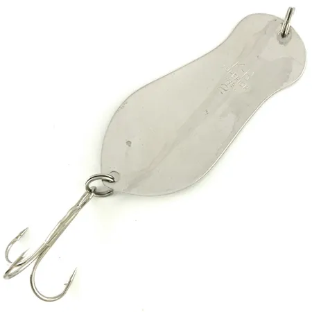 Vintage K-B Bait K-B Spoon, 1/2oz Nickel / Red fishing spoon #7119
