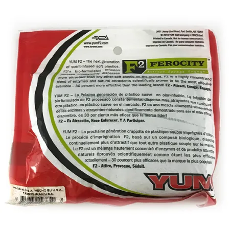 YUM Dinger soft bait 14pcs, BLK Blue fishing #7121