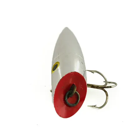 Vintage Luhr Jensen Luhr-Jensen J-Plug, 2/5oz Mirror Silver / Red fishing lure #7129