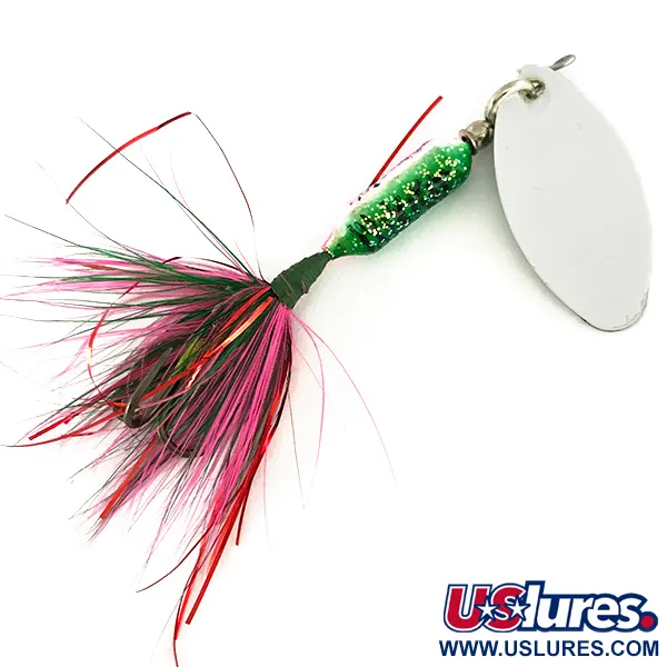  Yakima Bait Worden’s Original Rooster Tail, 3/32oz Rainbow Perch spinning lure #7130