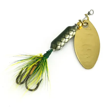 Vintage Yakima Bait Worden’s Original Rooster Tail, 3/32oz Gold spinning lure #7131