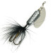  Yakima Bait Worden’s Original Rooster Tail, 3/16oz Silver / Black spinning lure #12588