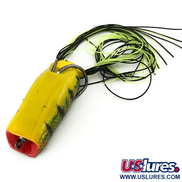 Vintage SPRO Dean Rojas Bronzeye Frog Popper Popper, 1/2oz Perch fishing #7148