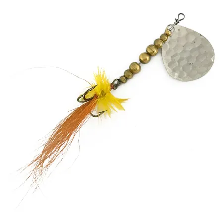 Vintage Renosky Lures Swiss Swing Hammered Spoon, 1/4oz Hammered Nickel spinning lure #7151