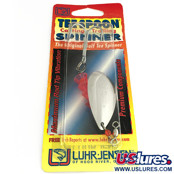  Luhr Jensen Tee Spoon 4, 1/3oz Nickel spinning lure #7154