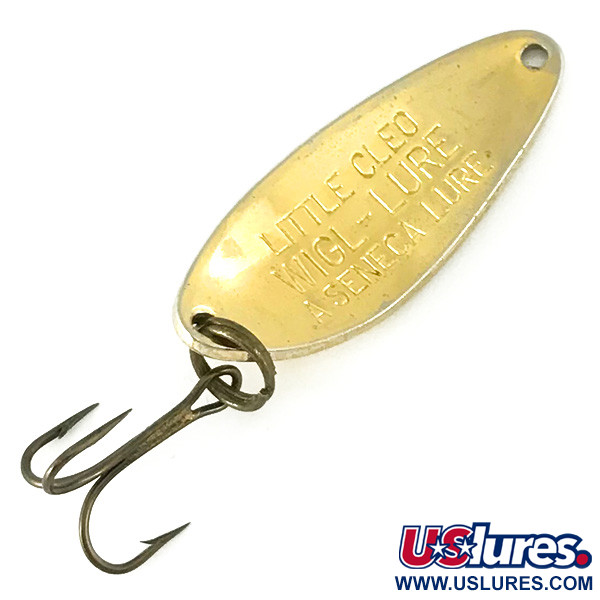Vintage  Seneca Little Cleo, 1/4oz Gold fishing spoon #7167